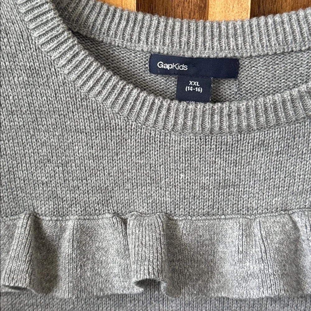 Baby Gap Knitted Knee Length Flutter Design Dress. Size XXL 14-16